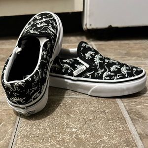 Kids slip on dinosaur vans